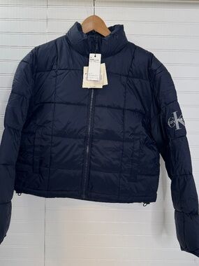 NEW Clavin Klein Jeans Lightweight Puffer Jacket Dark Sapphire